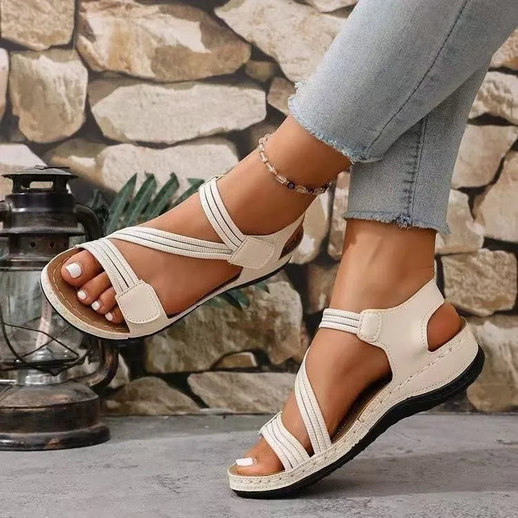 Römische Damen-Sandalen mit gepolsterter Innensohle