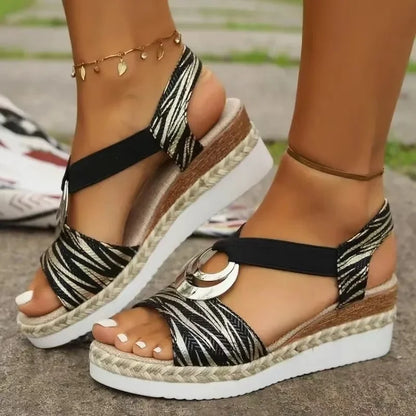 Damen Komfort Sandalen Mit Weitem Fussbett
