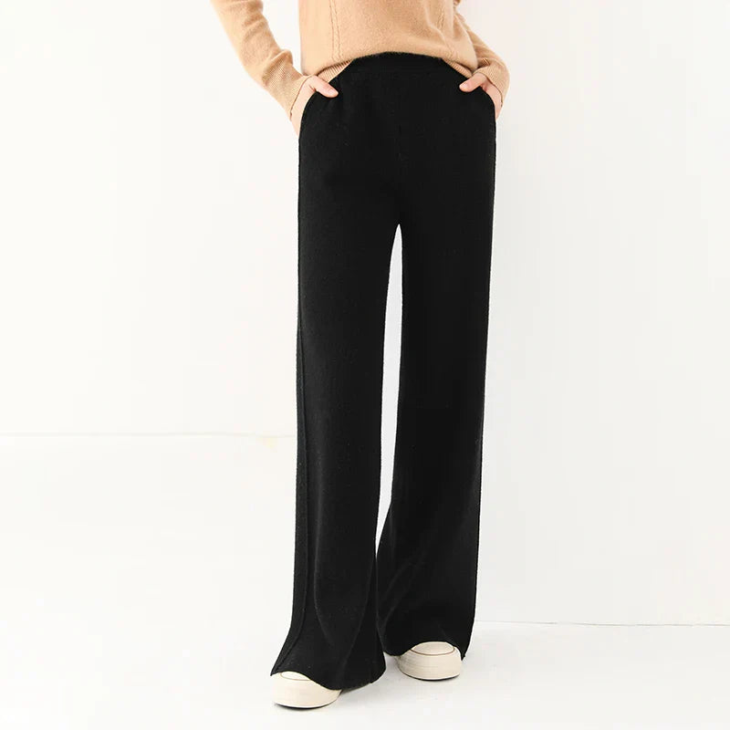 Detailansicht der Damen Sweatpants aus Merinowolle mit geradem Bein
