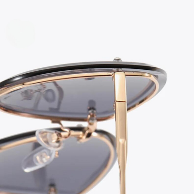 Frauen Randlose Oval Sonnenbrille - UV-Schutz, Polarisierte Gläser