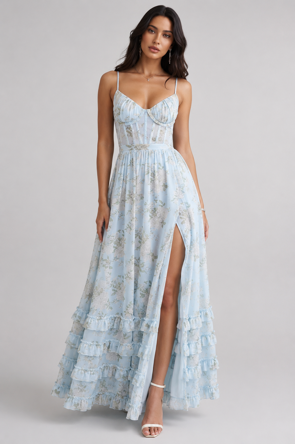 Sommerliches Maxikleid für Damen mit elegantem, fliessendem Schnitt