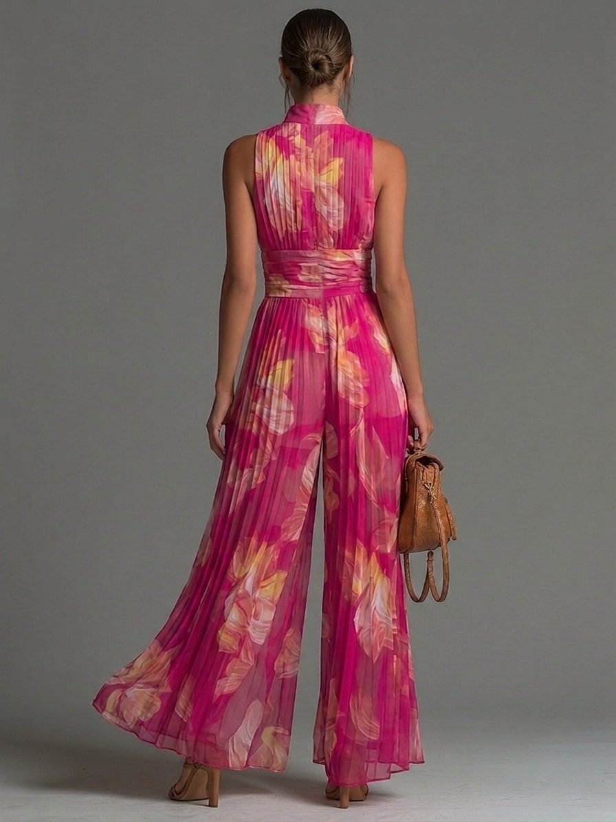 Damen Jumpsuit mit floralem Muster als eleganter Sommerlook