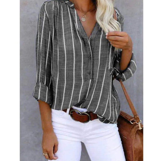 Gestreifte Freizeitbluse für Damen