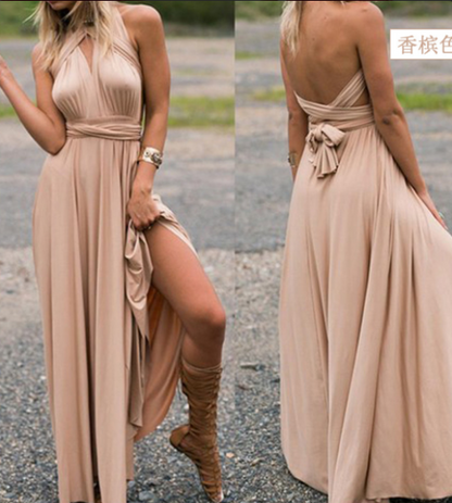 Multifunktionales Stretchwickelkleid für Damen