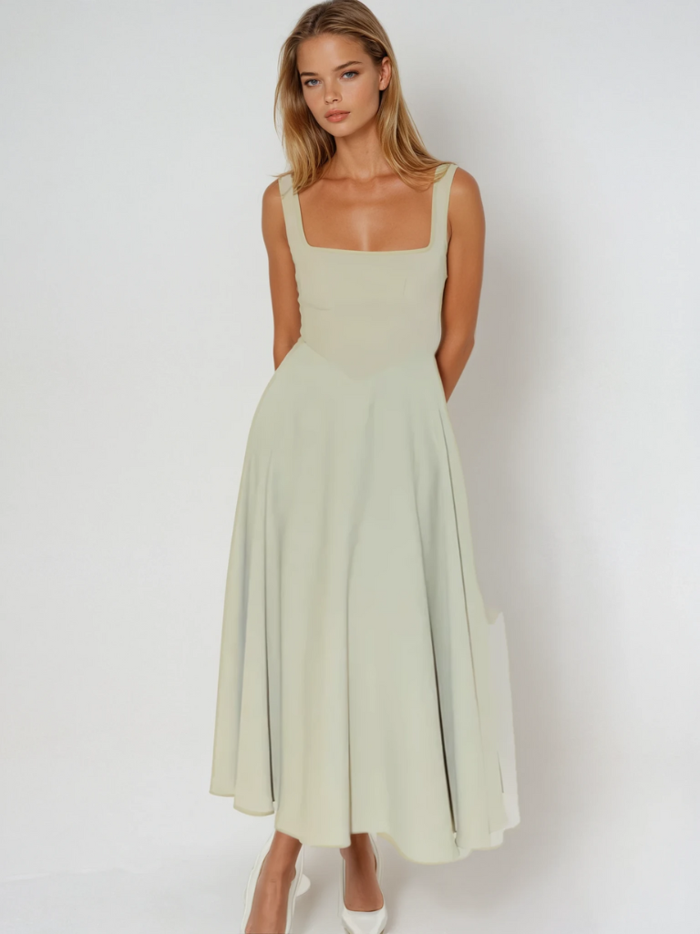 Klassisches Midikleid für Damen