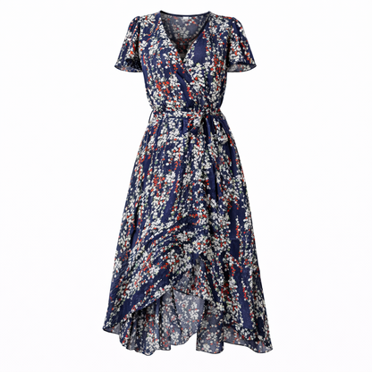 Blumiges Midikleid für Damen