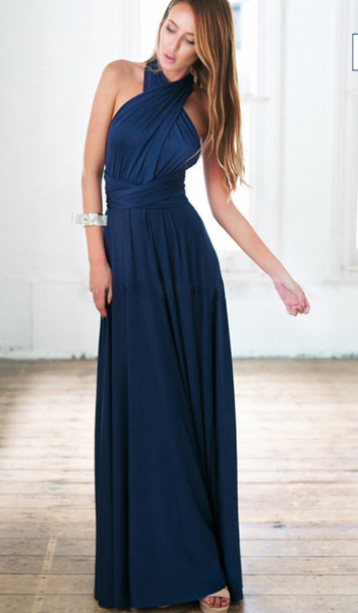 Multifunktionales Stretchwickelkleid für Damen