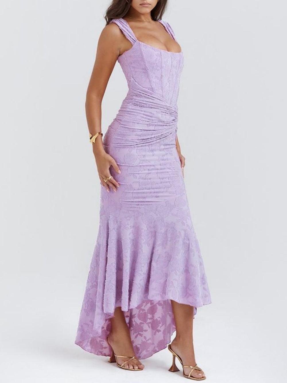 Maxikleid mit Glockenblumenmuster
