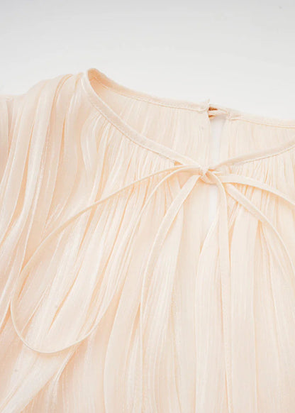 Estelle Champagner Satin Negligékleid