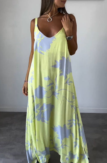 Modisches bedrucktes Damenkleid