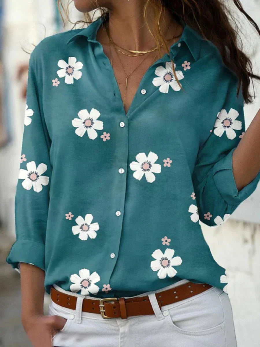 Bluse mit Blumenmuster für Damen