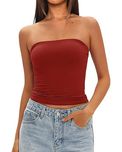 Damen Tanktop schmal geschnitten und ärmellos, Seitenansicht