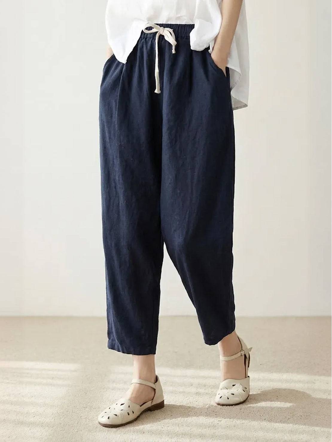 Damenhose mit weitem Schnitt, ideal für Freizeit und Alltag
