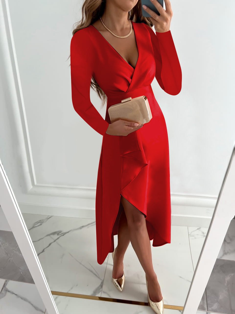 Damen-Midikleid in voller Länge für stilvolle und festliche Auftritte
