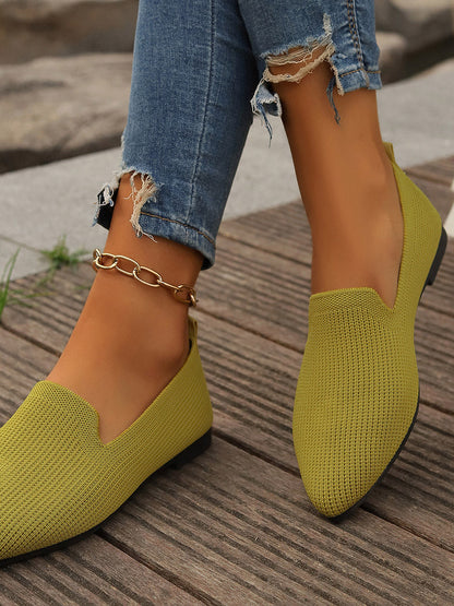 Damen Ballerinas Unifarben Casual