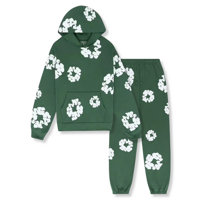 Boho Blumen Gemütliches Outfit Set
