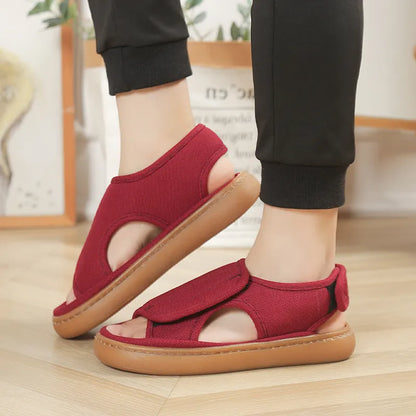 Damen Klettsandalen Mit Rutschfester Sohle
