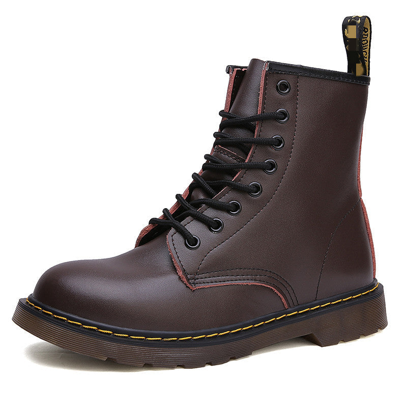 Klassische elegante Schnürstiefel aus Leder