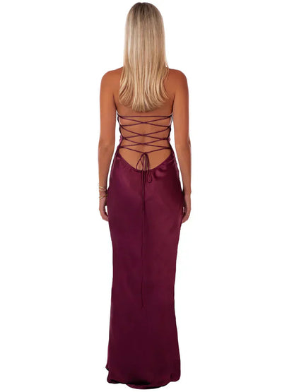 Elegantes Maxi-Kleid in Jadegrün für Damen