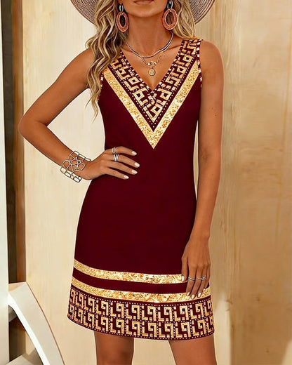 Ärmelloses Sommer-Minikleid
