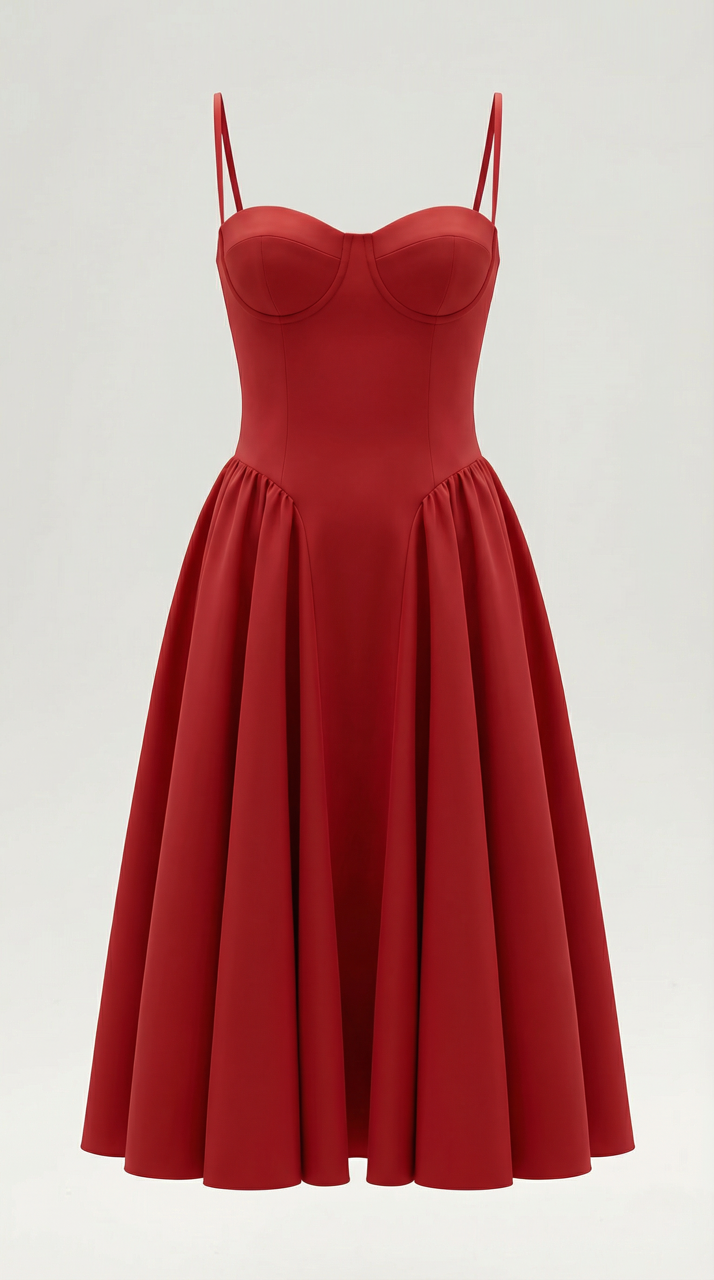 Damen Midikleid mit Blumenmuster und Korsett sowie herzförmigem Ausschnitt