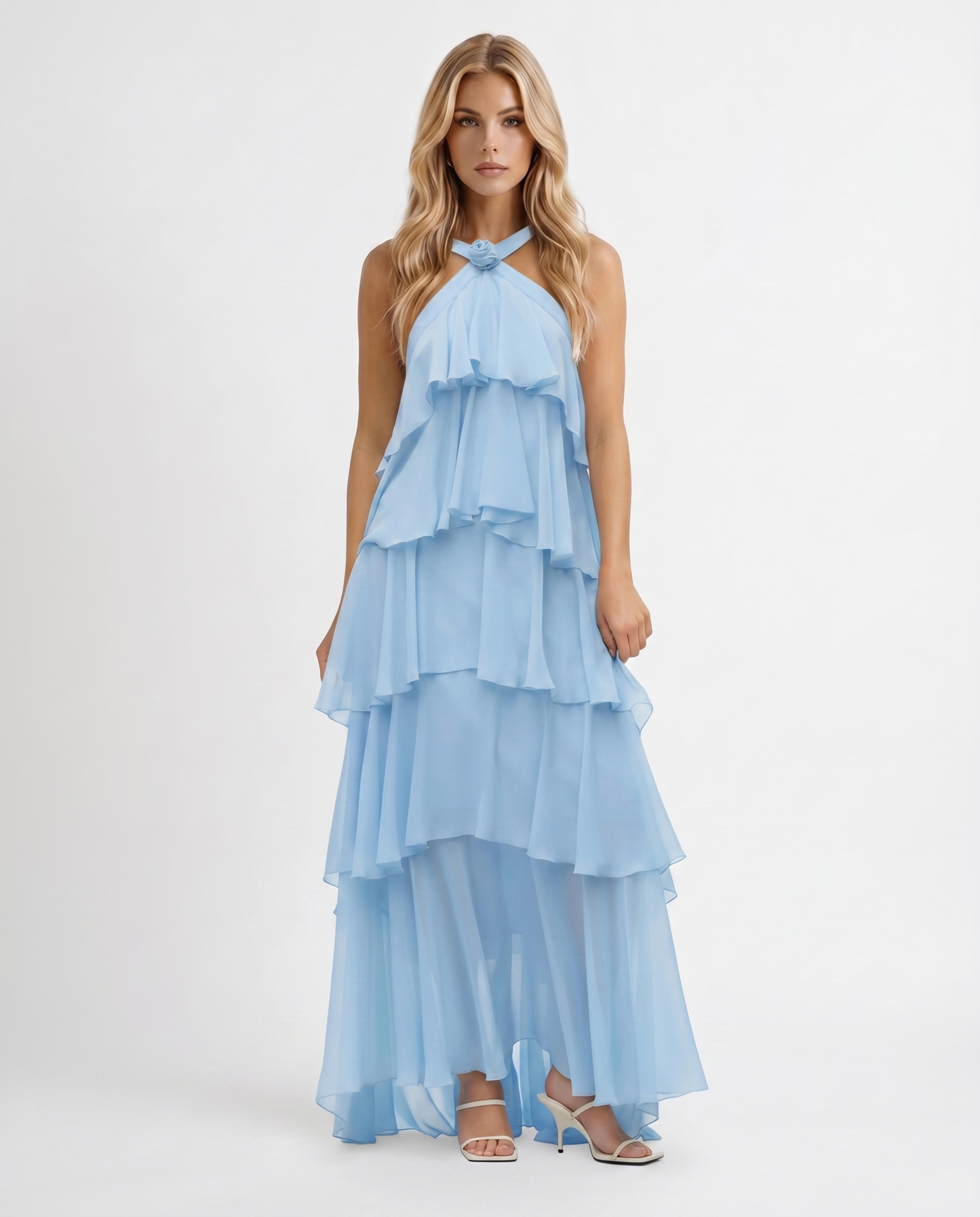 Elegantes ärmelloses Felicia Maxikleid