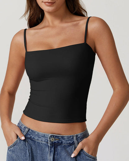 Damen Cami Top aus Baumwollmix in Seitenansicht