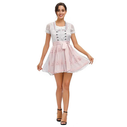 Dirndl-Kleid für Damen mit detailreicher Vorderseite
