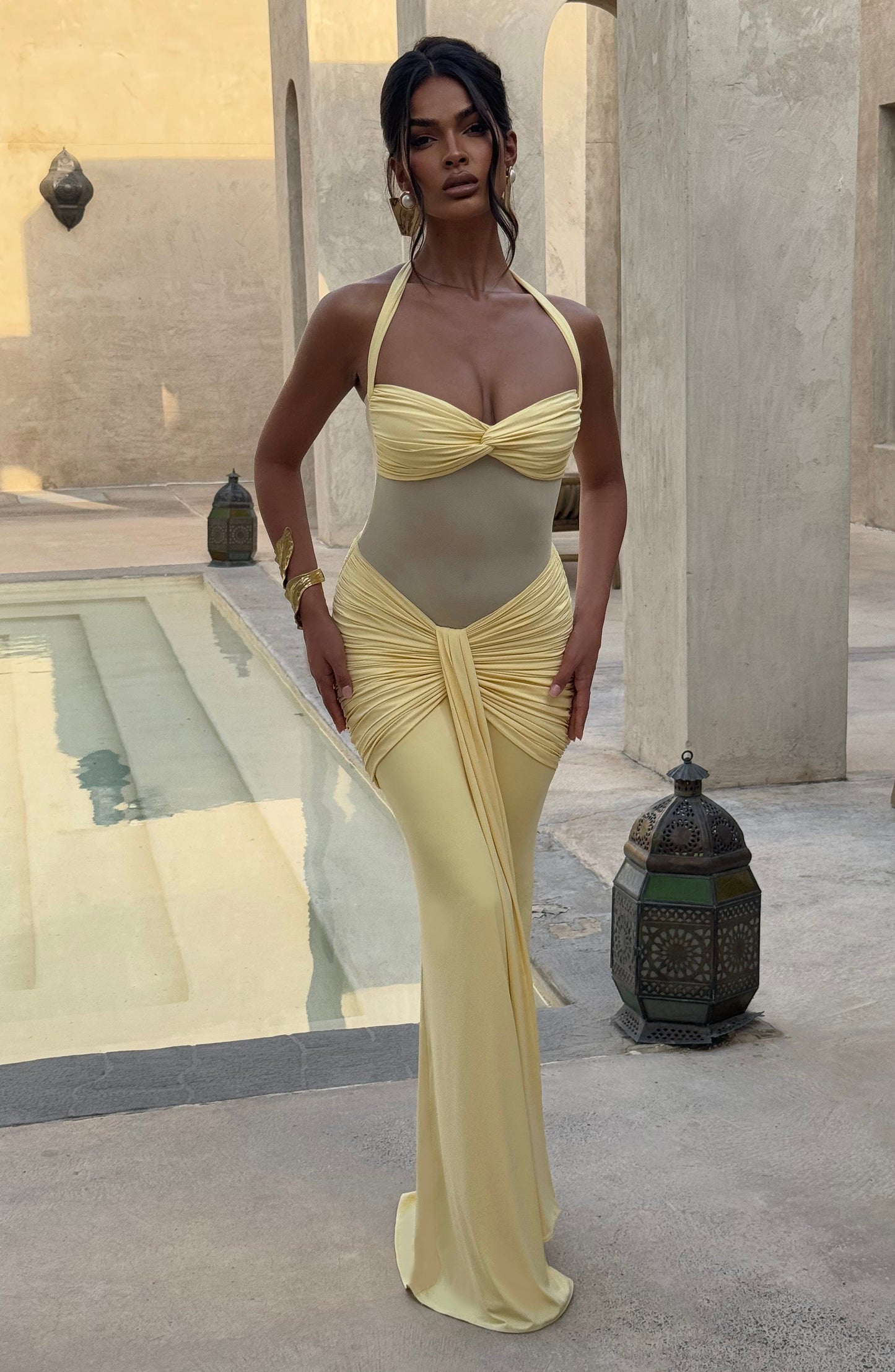 Damen Vixen Maxikleid mit eleganter fließender Silhouette