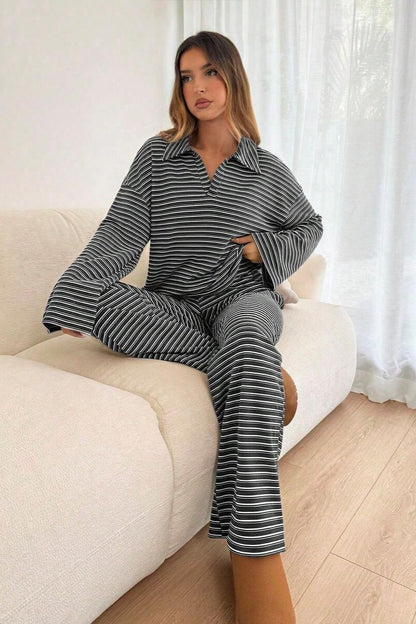 Bequemes Lounge Set mit Oberteil und passender Hose