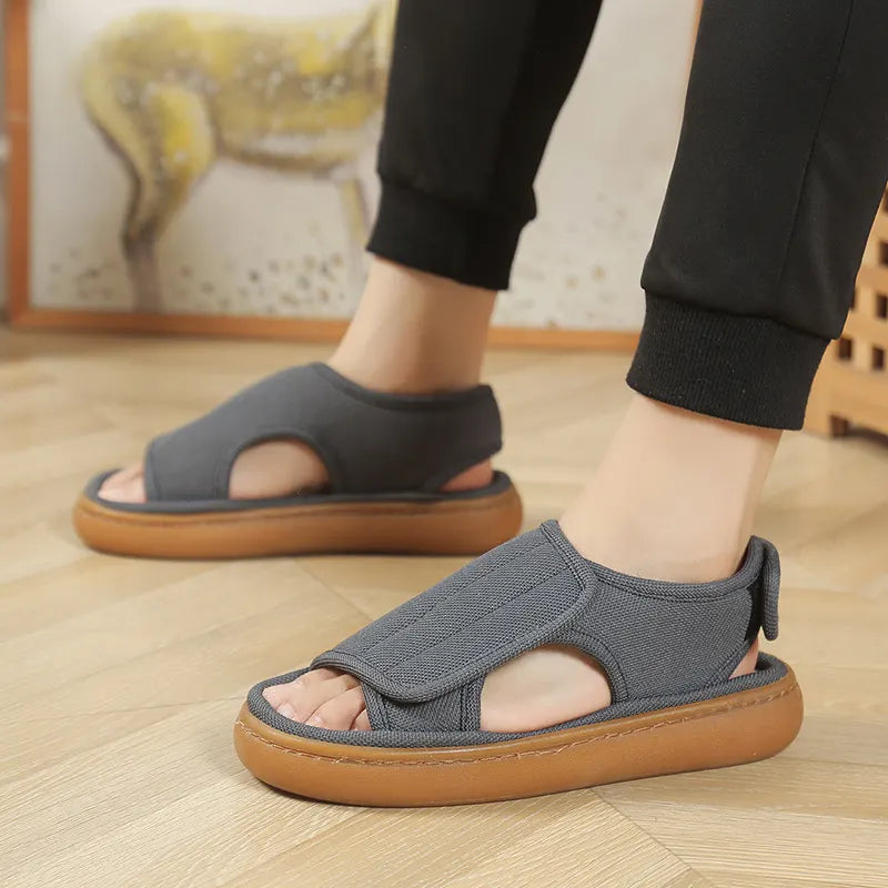 Damen Klettsandalen Mit Rutschfester Sohle
