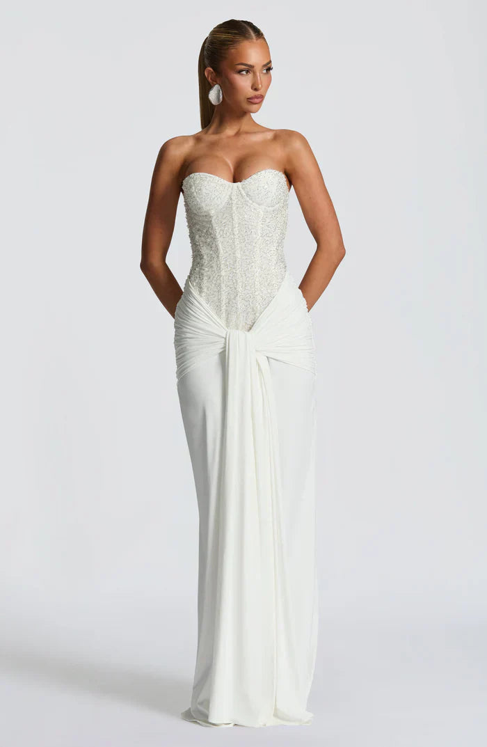 Damen Carina Maxikleid Stilvolles Abendkleid