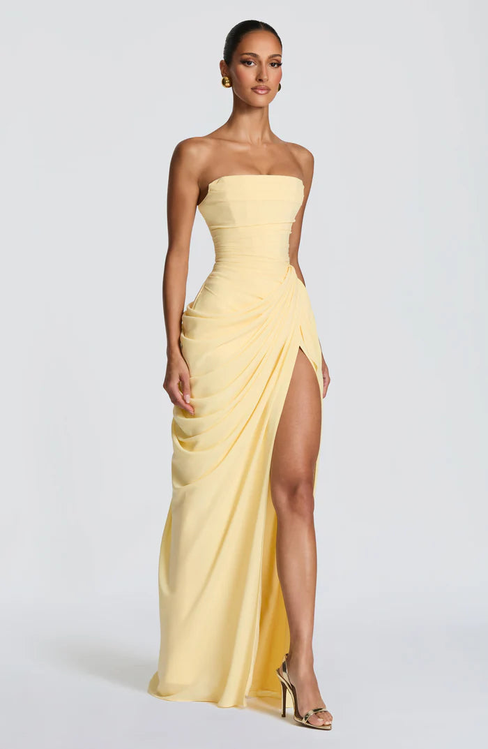 Amelia Ärmelloses Maxikleid mit Seitenschlitz