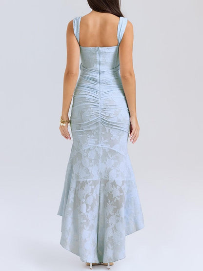 Maxikleid mit Glockenblumenmuster