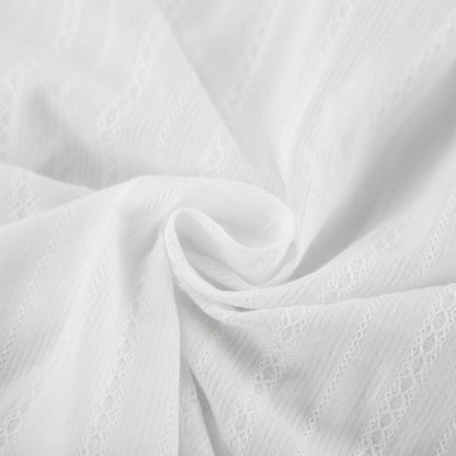 Gestreifte Bluse mit Bindemanschetten für Damen