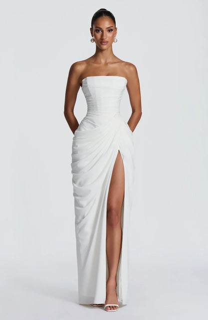 Amelia Ärmelloses Maxikleid mit Seitenschlitz