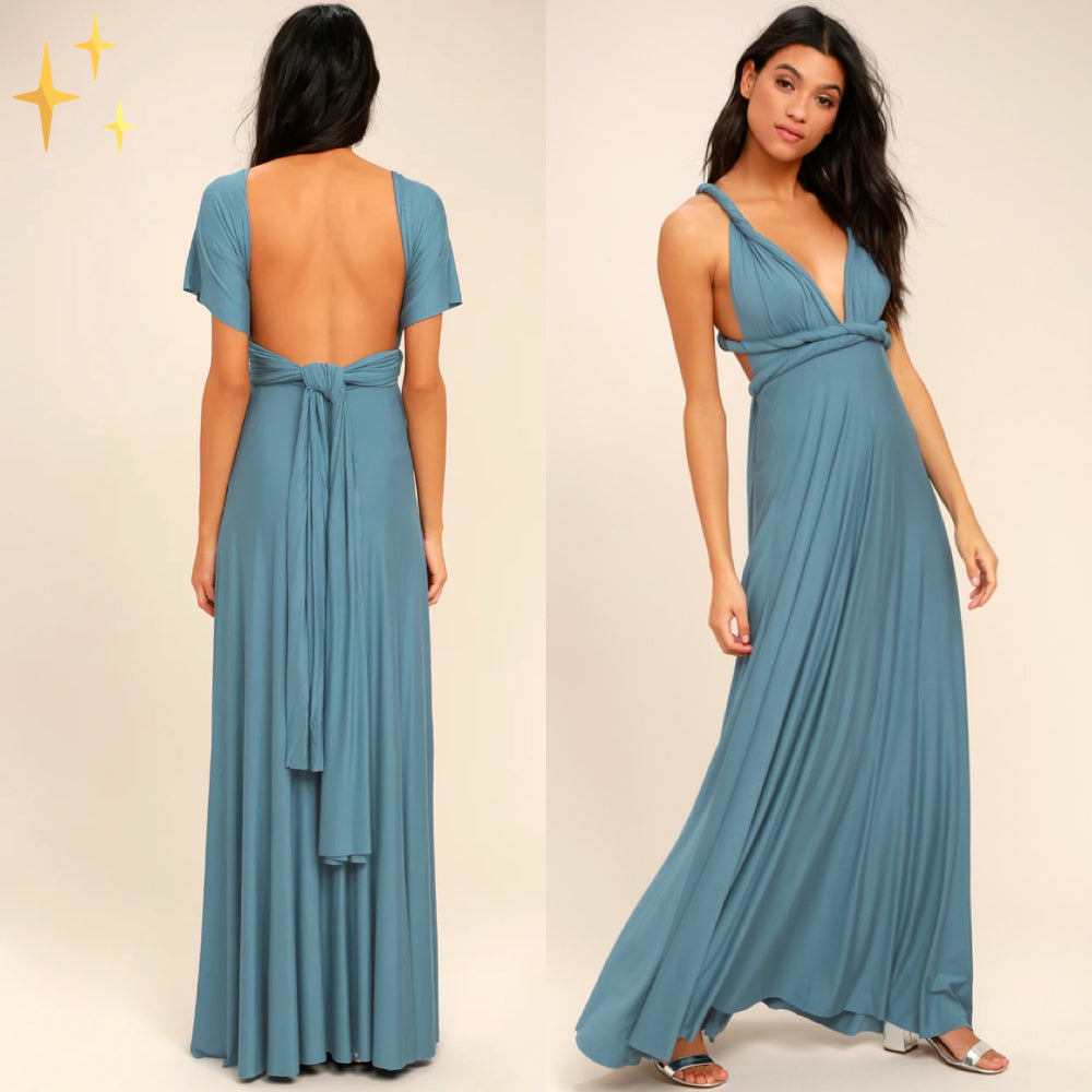 Multifunktionales Stretchwickelkleid für Damen