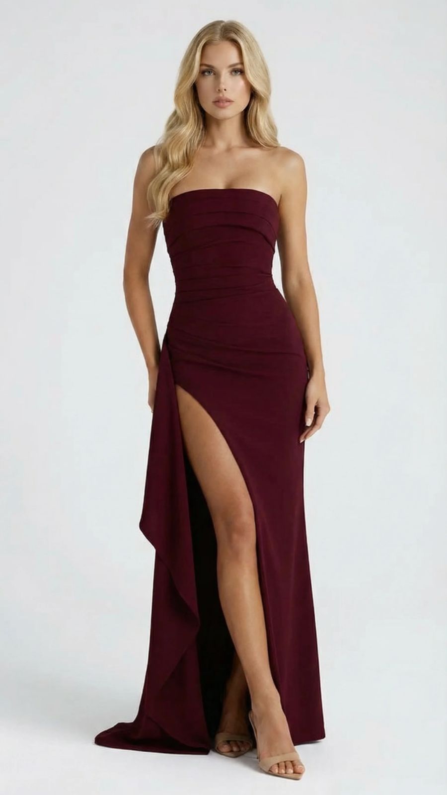 Elegantes Cora Maxikleid für Damen mit fließender Silhouette