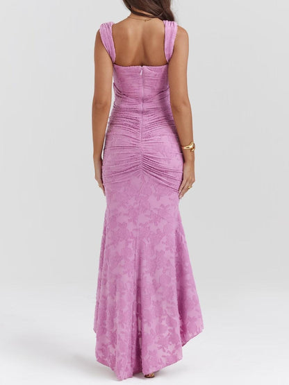 Maxikleid mit Glockenblumenmuster