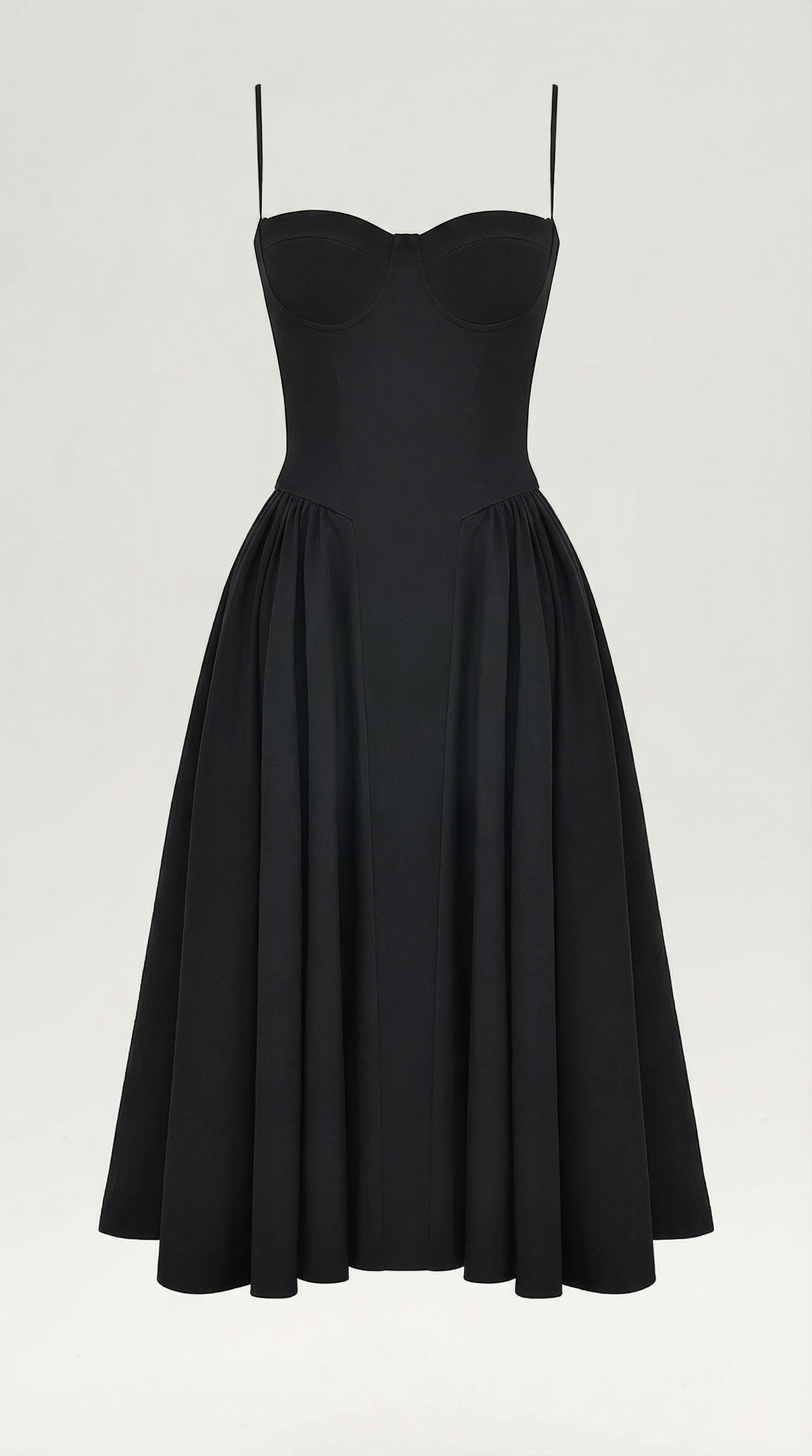 Damen Midikleid mit Blumenmuster und Korsett sowie herzförmigem Ausschnitt