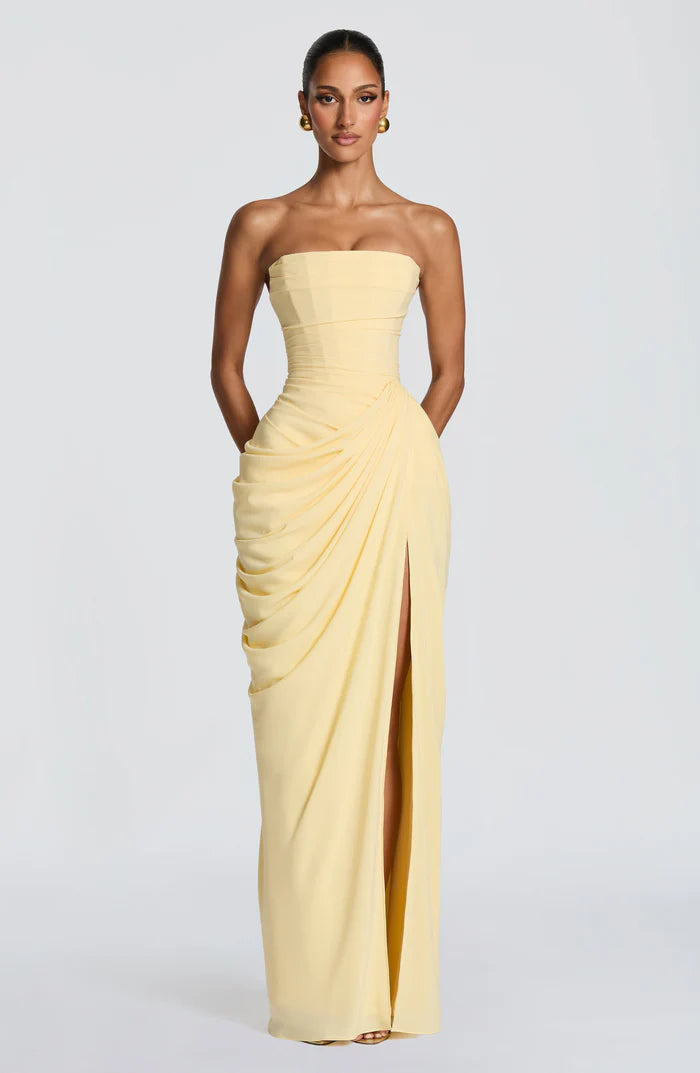 Amelia Ärmelloses Maxikleid mit Seitenschlitz
