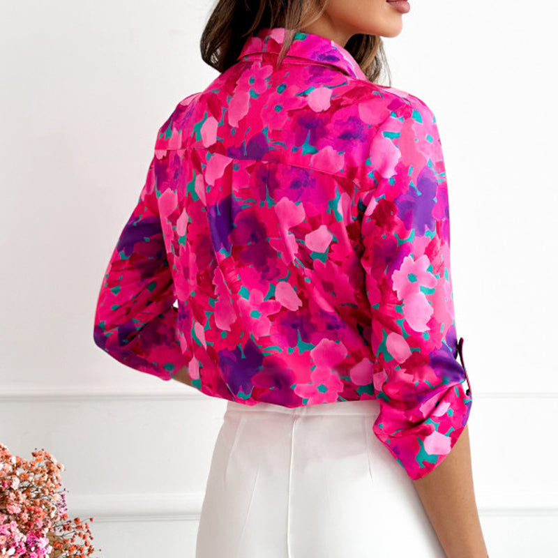Legere Bluse mit Blumenmuster für Damen