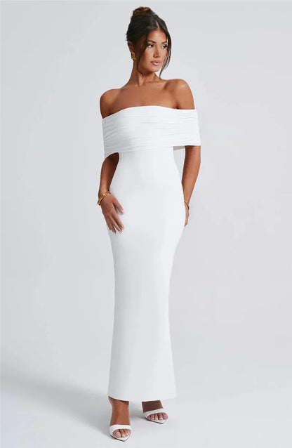 Trägerloses, rückenfreies, sexy Maxikleid