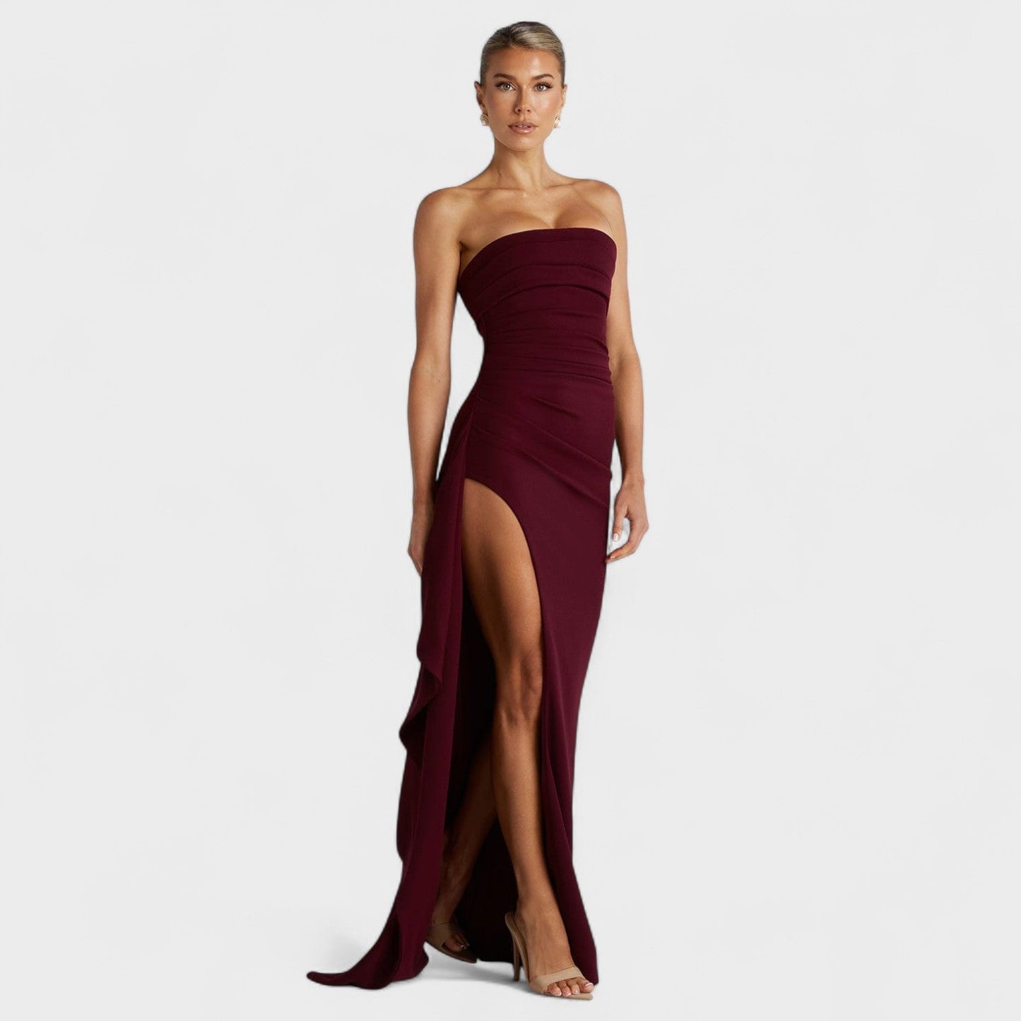 Elegantes fließendes Maxikleid