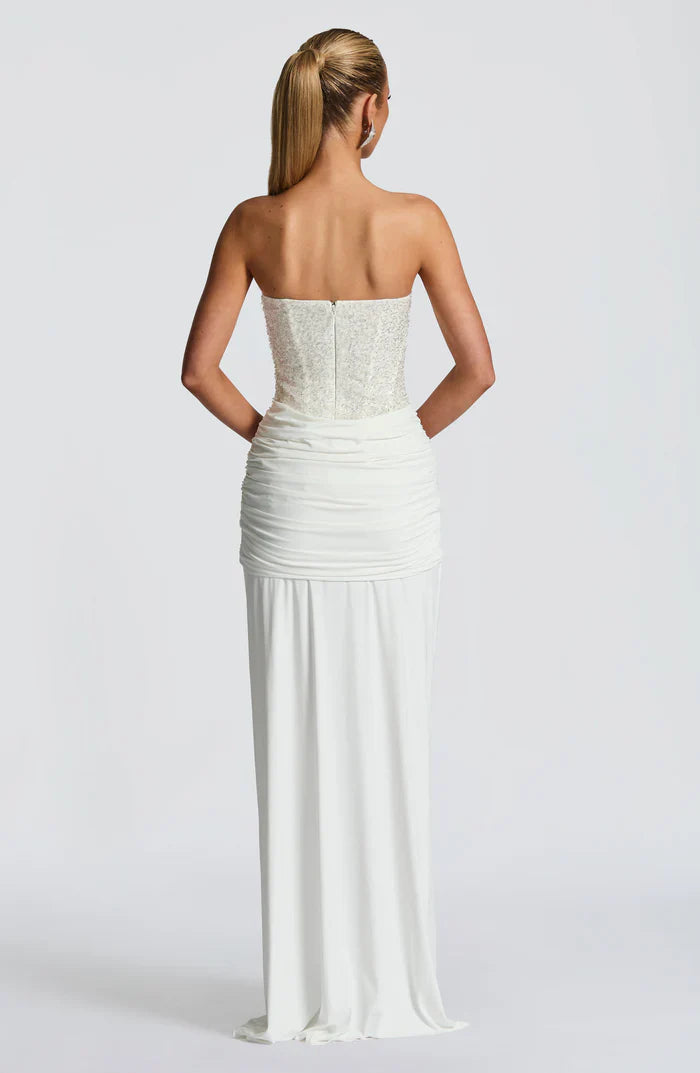Damen Carina Maxikleid Stilvolles Abendkleid