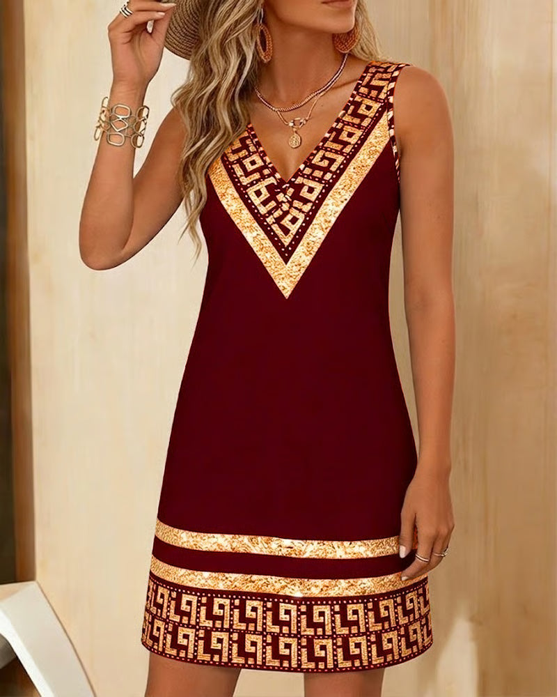 Ärmelloses Sommer-Minikleid