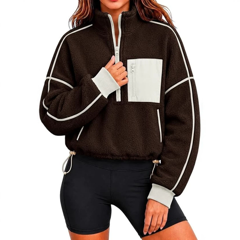 Damen-Cropped-Sweatshirt in lässiger Passform für moderne Freizeitlooks