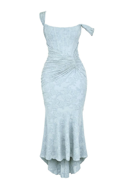 Maxikleid mit Glockenblumenmuster