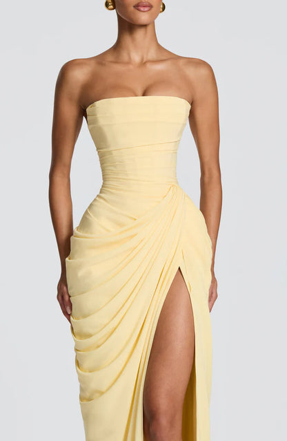 Amelia Ärmelloses Maxikleid mit Seitenschlitz