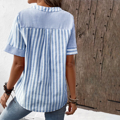Legere gestreifte Bluse